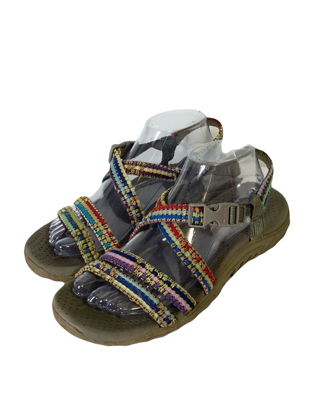 SKECHERS Sandals 8 Multicolor Straps Rope Hiking Outdoors